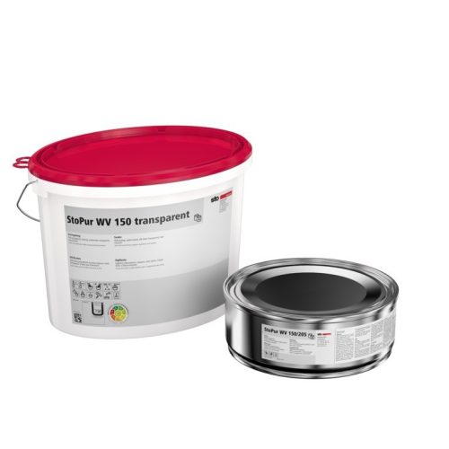 StoPur WV 150,PUR финишен слой, на водна база , полу-матов, с ниски емисии(A+B) 6,95 кг, прозрачен