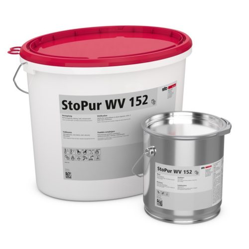 StoPur WV 152 PUR финишен слой, воден, матов, с ниски емисии(A+B) запечатващо фолио, 12,5 кг, PG 12
