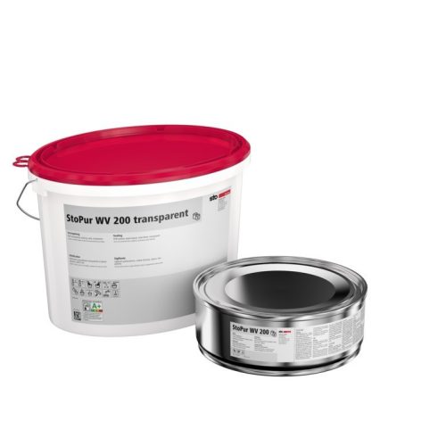 StoPur WV 200, PUR финишен слой, на водна база , матов, прозрачен(A+B) 8,07 кг, прозрачен