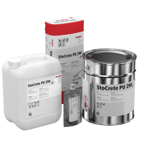 StoCrete PU 290,Полиуретан-циментов  финишен слой, (A+B+C+D, 25,08 кг